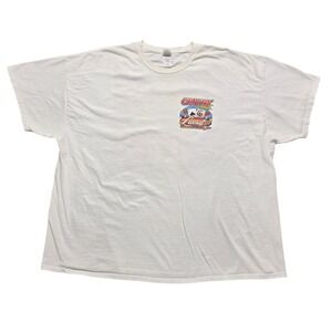 Cruisin‎ The Coast Lucky 21 Graphic Cotton Gildan T-Shirt Mens 4XL White